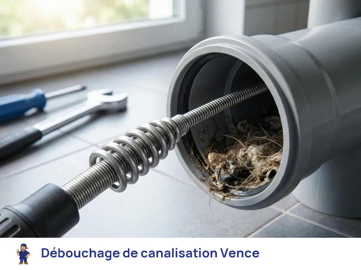 Débouchage de canalisation à Vence