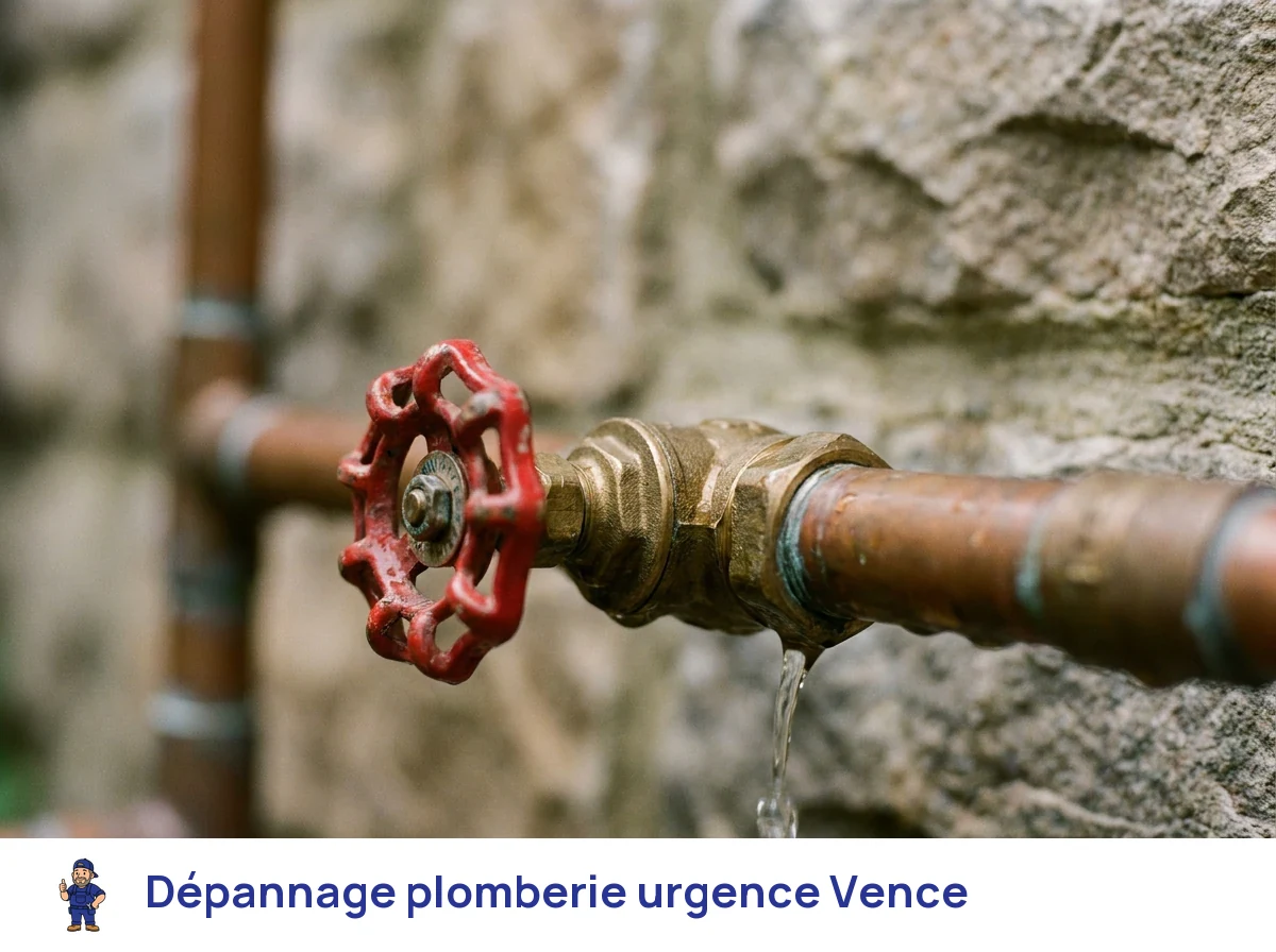 Dépannage plomberie urgence à Vence
