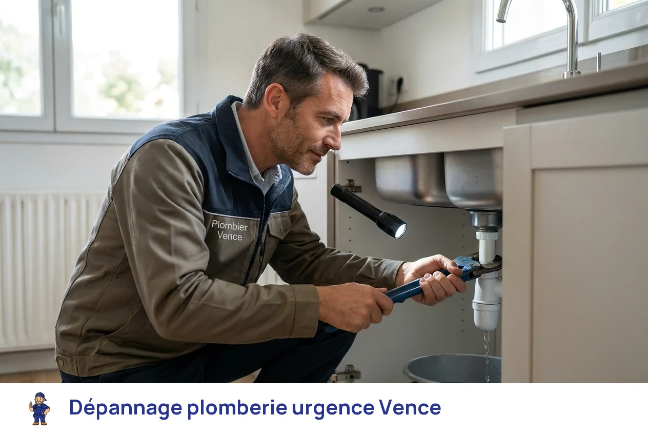 Dépannage plomberie urgence à Vence