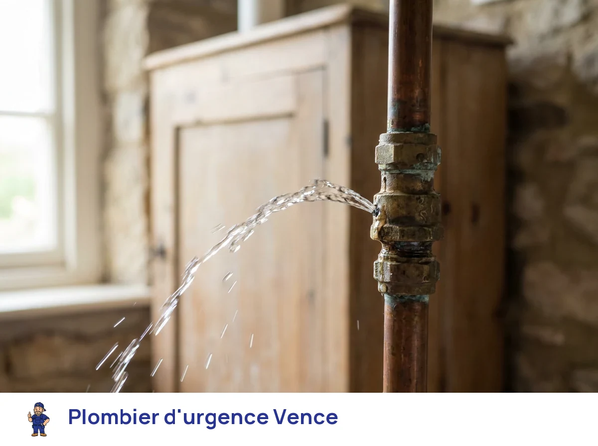 Plombier d'urgence à Vence