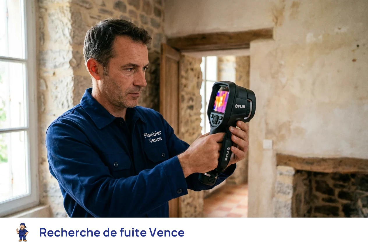 Recherche de fuite à Vence