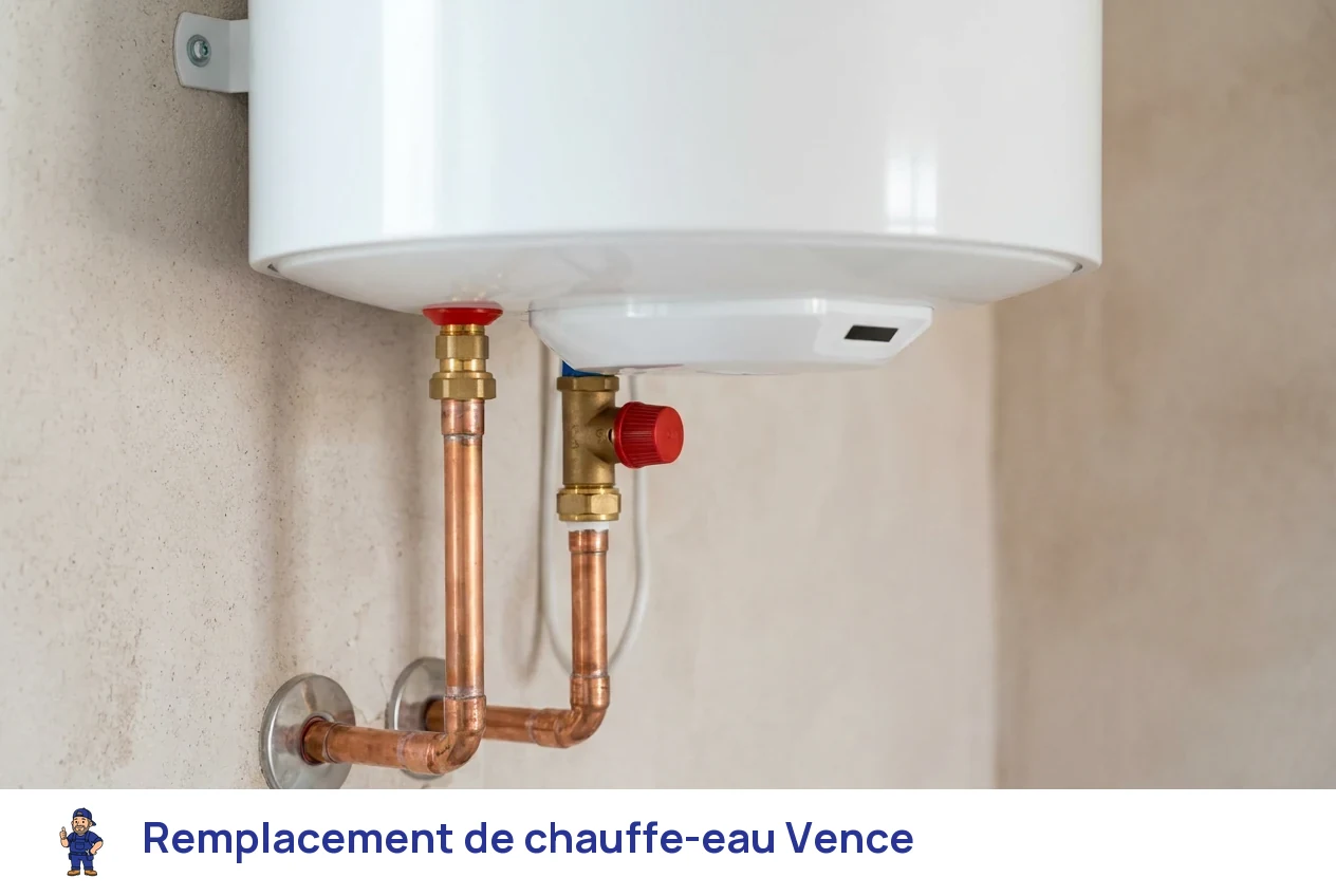 Remplacement de chauffe-eau à Vence