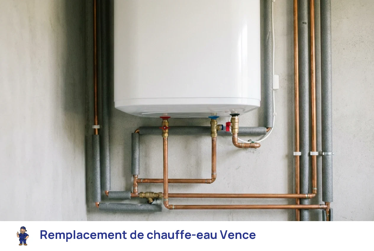 Remplacement de chauffe-eau à Vence