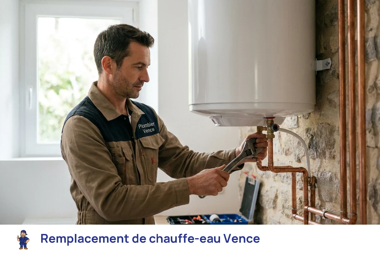 Remplacement de chauffe-eau à Vence