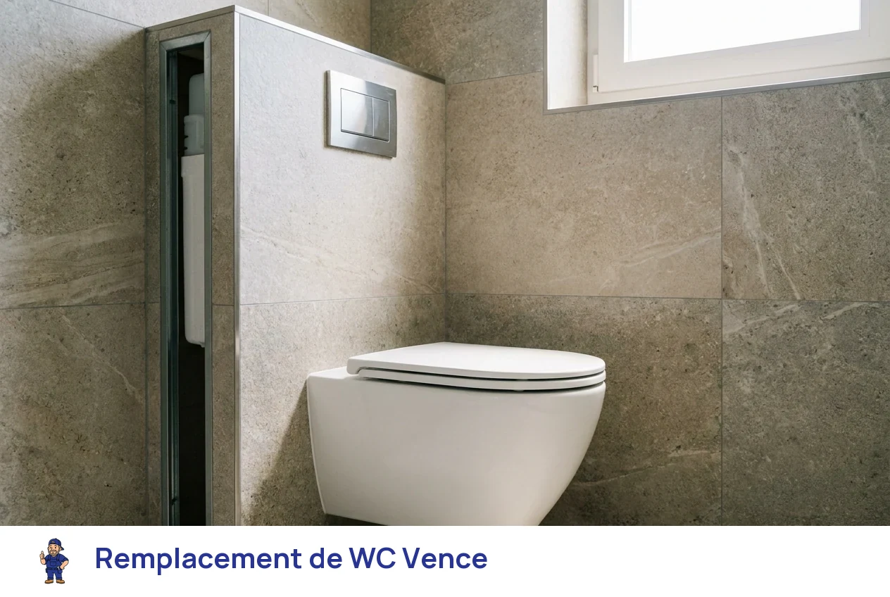 Remplacement de WC à Vence