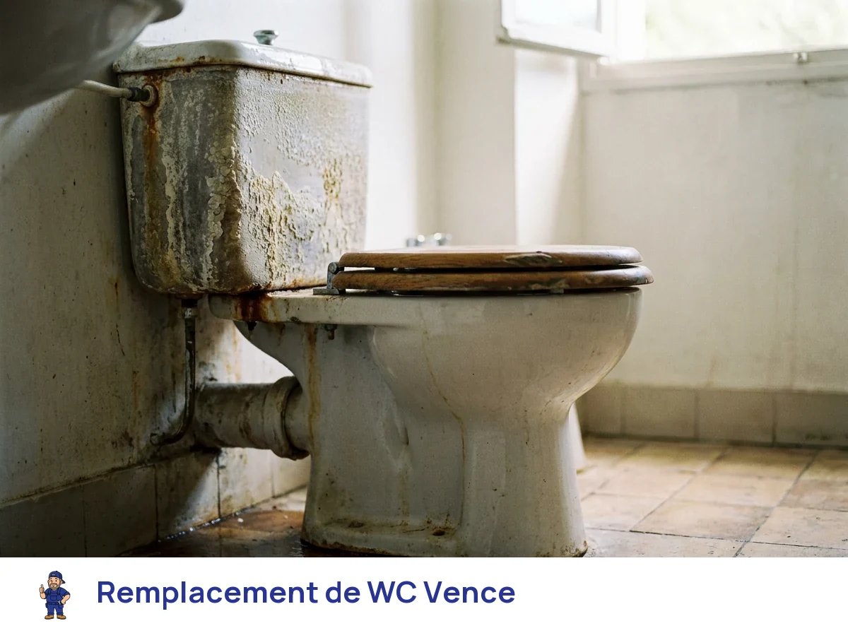 Remplacement de WC à Vence