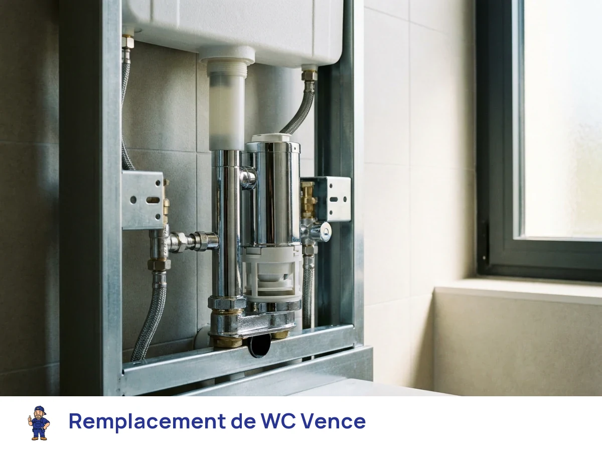 Remplacement de WC à Vence